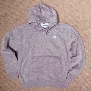 Nike Men's heather gray hoodie sz M